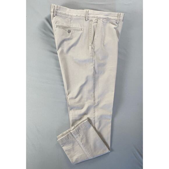 J Crew 'Broken In' Urban Slim Flat Front Chino Pants. Light Gray, Men's 34X30. - Picture 2 of 9